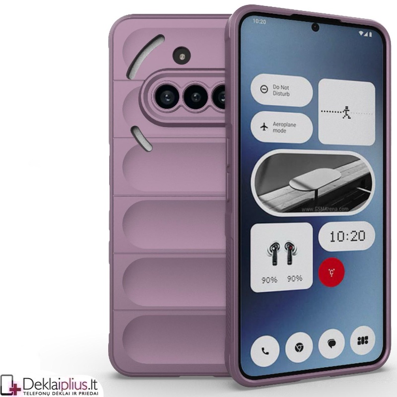Magic Shield guminis dėklas su kameros apsauga - violetinis (Nothing Phone 3A) Magic Shield guminis dėklas su kameros apsauga - violetinis (Nothing Phone 3A)